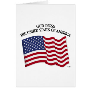 GOD BLESS THE UNITED STATES OF AMERICA US flag