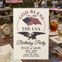 God Bless the USA – 1776–2026 Patriotic Eagle