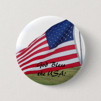 God Bless the USA! 2 Inch Round Button