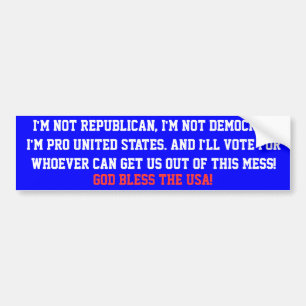 God Bless The USA! Bumper Sticker