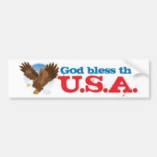 God Bless the USA Bumper Sticker