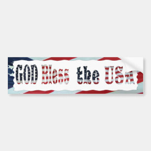 GOD BLESS THE USA-BUMPER STICKER