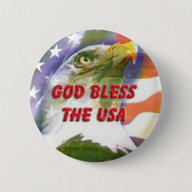 God Bless the USA Button (Front)