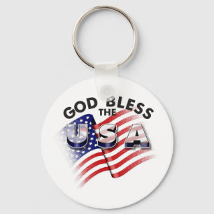 God Bless the USA Keychain
