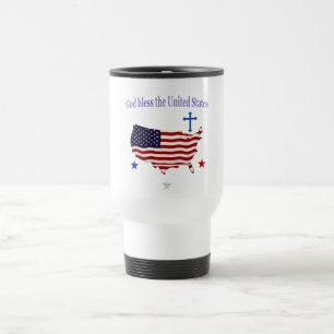 God bless the USA Travel Mug