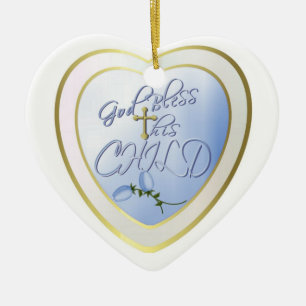 God Bless this Child Ceramic Ornament