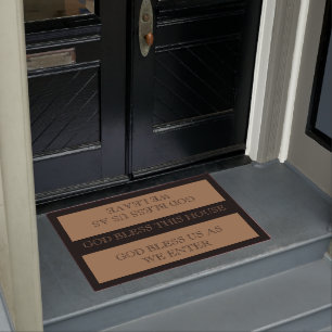 God bless this house doormat