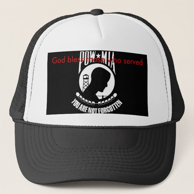 God bless those who served trucker hat (Front)