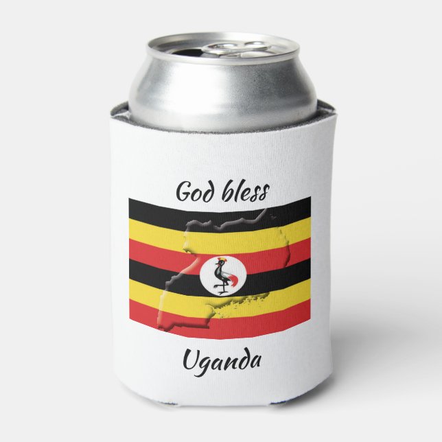 GOD BLESS UGANDA Customized Keepsake Can Cooler (Can Front)