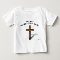 GOD BLESS UNITED STATES OF AMERICA rugged cross
