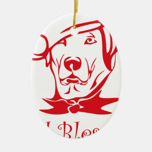 god bless us christmas ceramic ornament