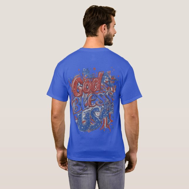 God Bless USA T-Shirt (Back Full)