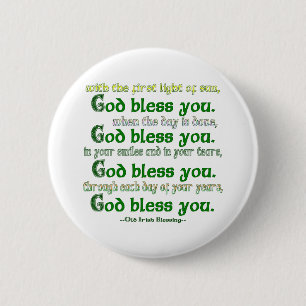 God Bless You 2 Inch Round Button