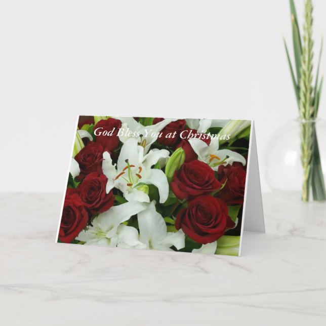 God bless you at Christmas Holiday Card (Front)