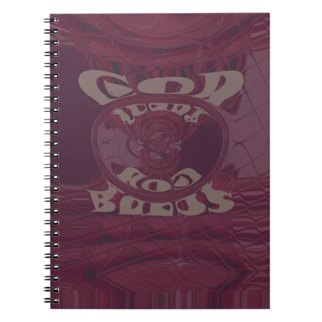 God Bless You Giraffes Art Print/Design Notebook (Front)