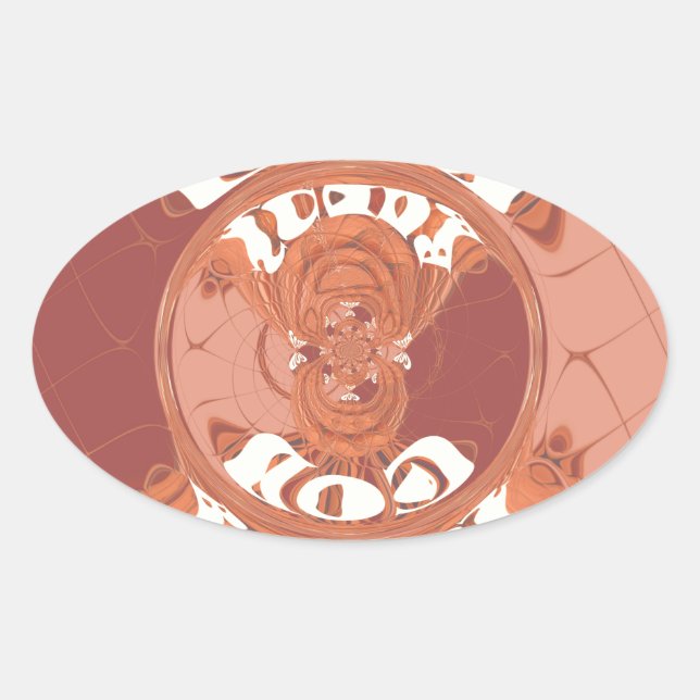 God Bless You Inspirational Text Design.  Oval Sticker (Front)