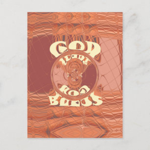 God Bless You Inspirational Text Design. Postcard