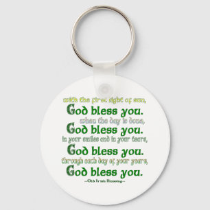 God Bless You Keychain