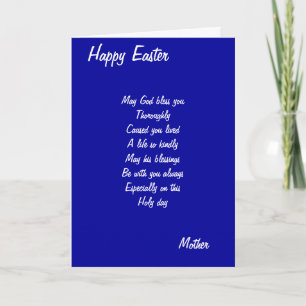 God bless you thoroughly-mother easter cards