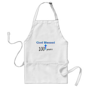 God Blessed 100 years birthday gift Standard Apron