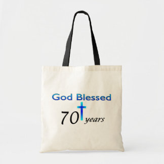 God Blessed 70 years birthday gift Tote Bag