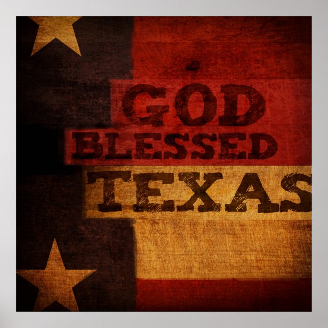 God Blessed Texas Poster (Front)