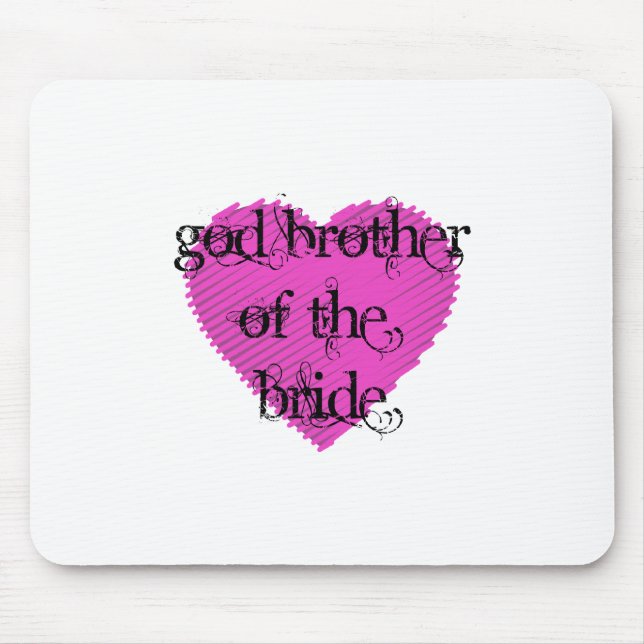 God Brother of the Bride Mouse Pad (Front)