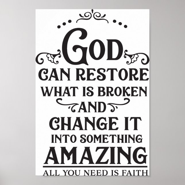 God Can Restore What is Broken Poster (Front)