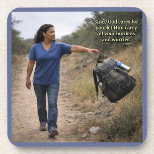 God cares for you coaster