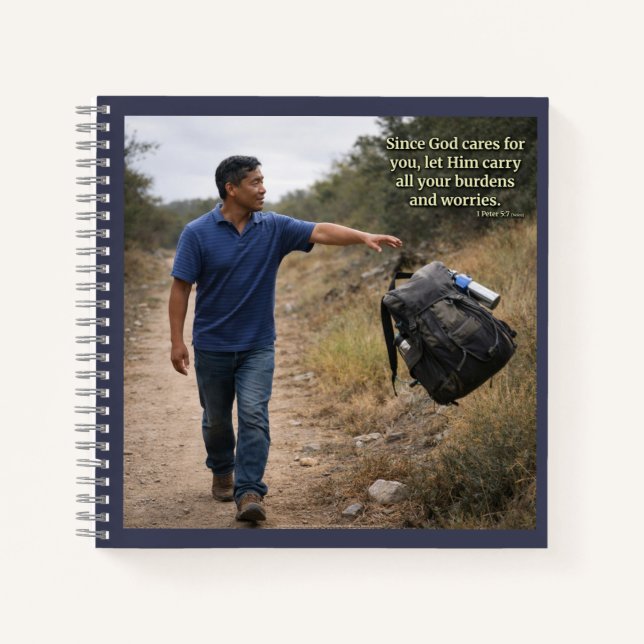 God cares for you notebook (Front)