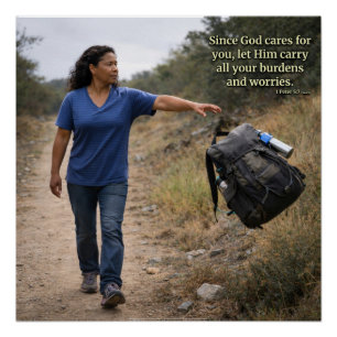 God cares for you poster