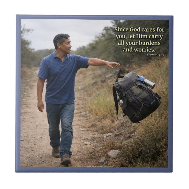 God cares for you tile (Front)