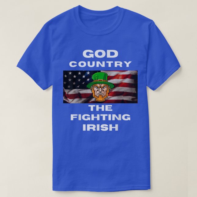 God Country The Fighting Irish T-Shirt (Design Front)