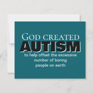 God created autism for a special reason