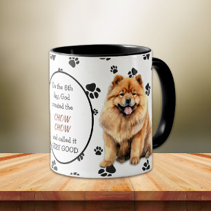 God Created ChowChow Dog Mug
