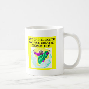 god created crosswords coffee mug
