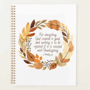 God Created Good   Thanksgiving Wreath   Neutrals Planner