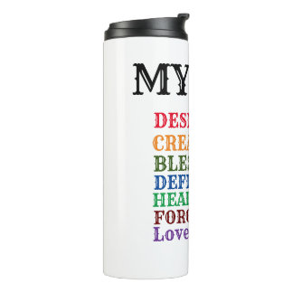 ** God Created Me** Thermal Tumbler
