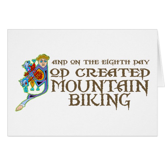 God Created Mountain Biking (Front Horizontal)