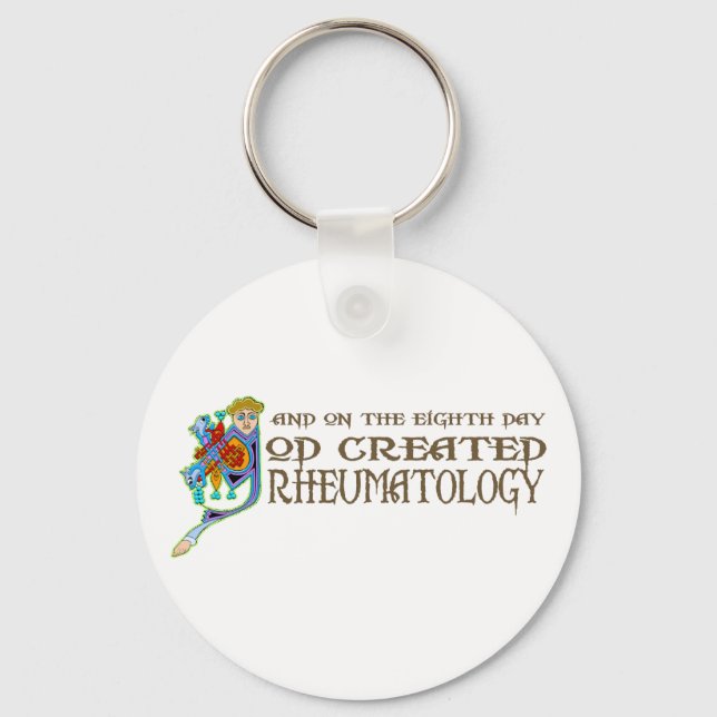 God Created Rheumatology Keychain (Front)