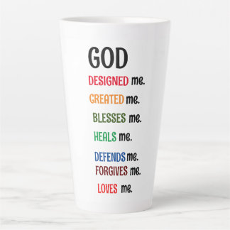 "GOD DESIGNED ME"  Latte Mug