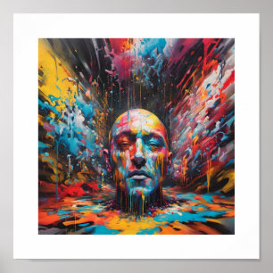 God dividing the firmament poster