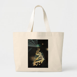 God doesn't play dice 2014 large tote bag