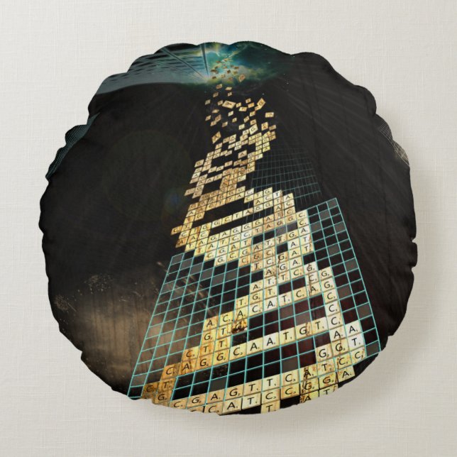 God doesn't play dice 2014 round pillow (Front)