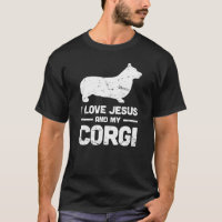 God Dogs I Love Jesus And My Corgi