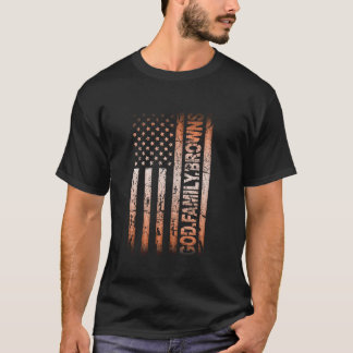 God Family Browns Pro Us Flag Father s Day Dad Gif T-Shirt