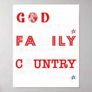 God Family Country Poster