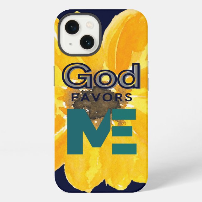 God Favours Me iPhone Case (Back)