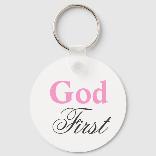 God, First Keychain (Front)