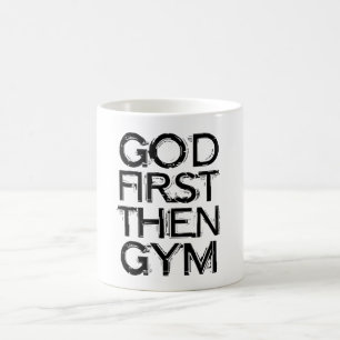 God First Then Gym Mug – Christian Workout Motivat